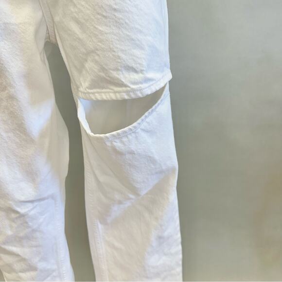 Agolde Lana Slice Straight in Element (white) Size 30 High Rise Button Fly - Picture 7 of 16